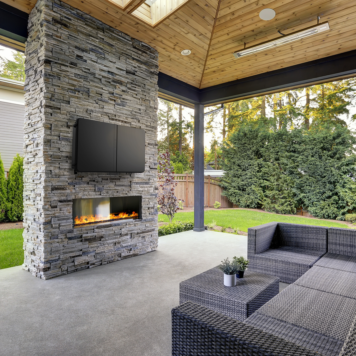 Storm Shell Deluxe Weatherproof 55" Outdoor TV Enclosure