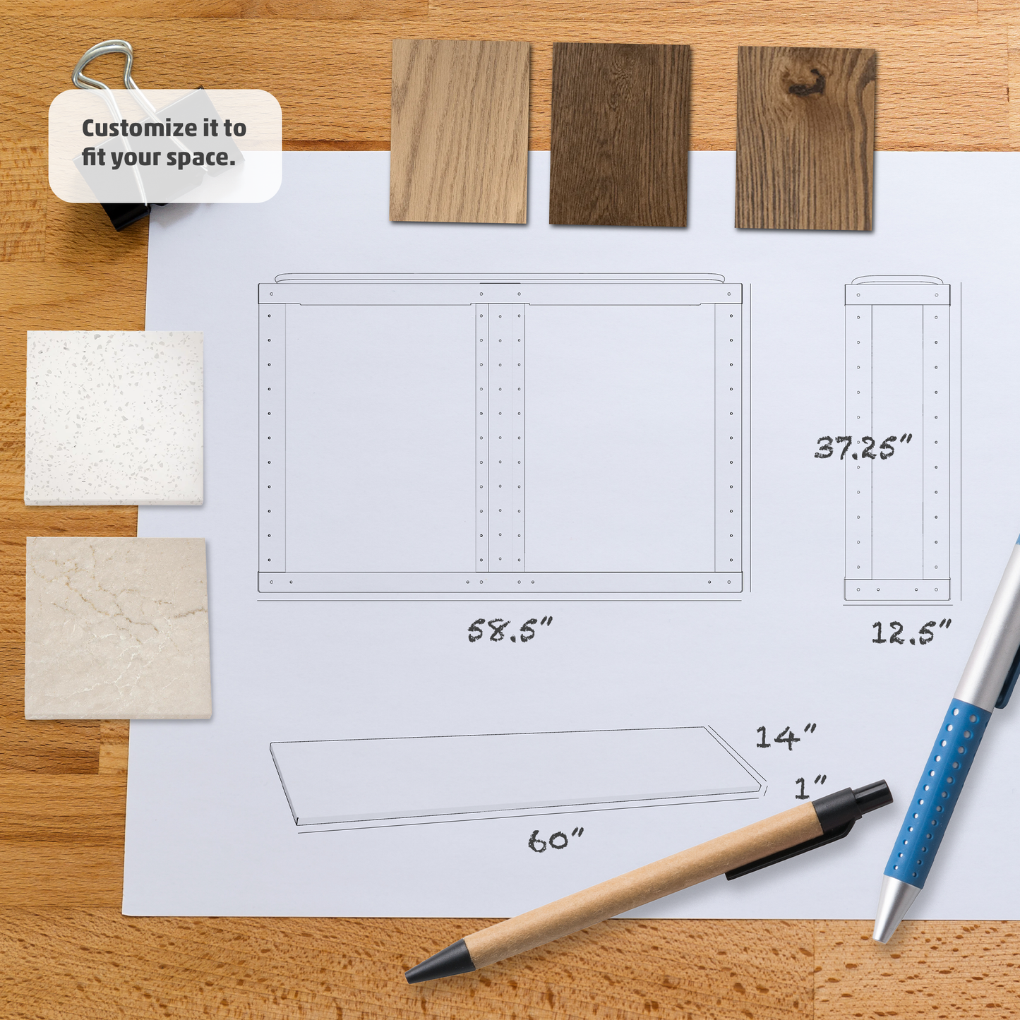 TV & Soundbar Lift Cabinet Kit