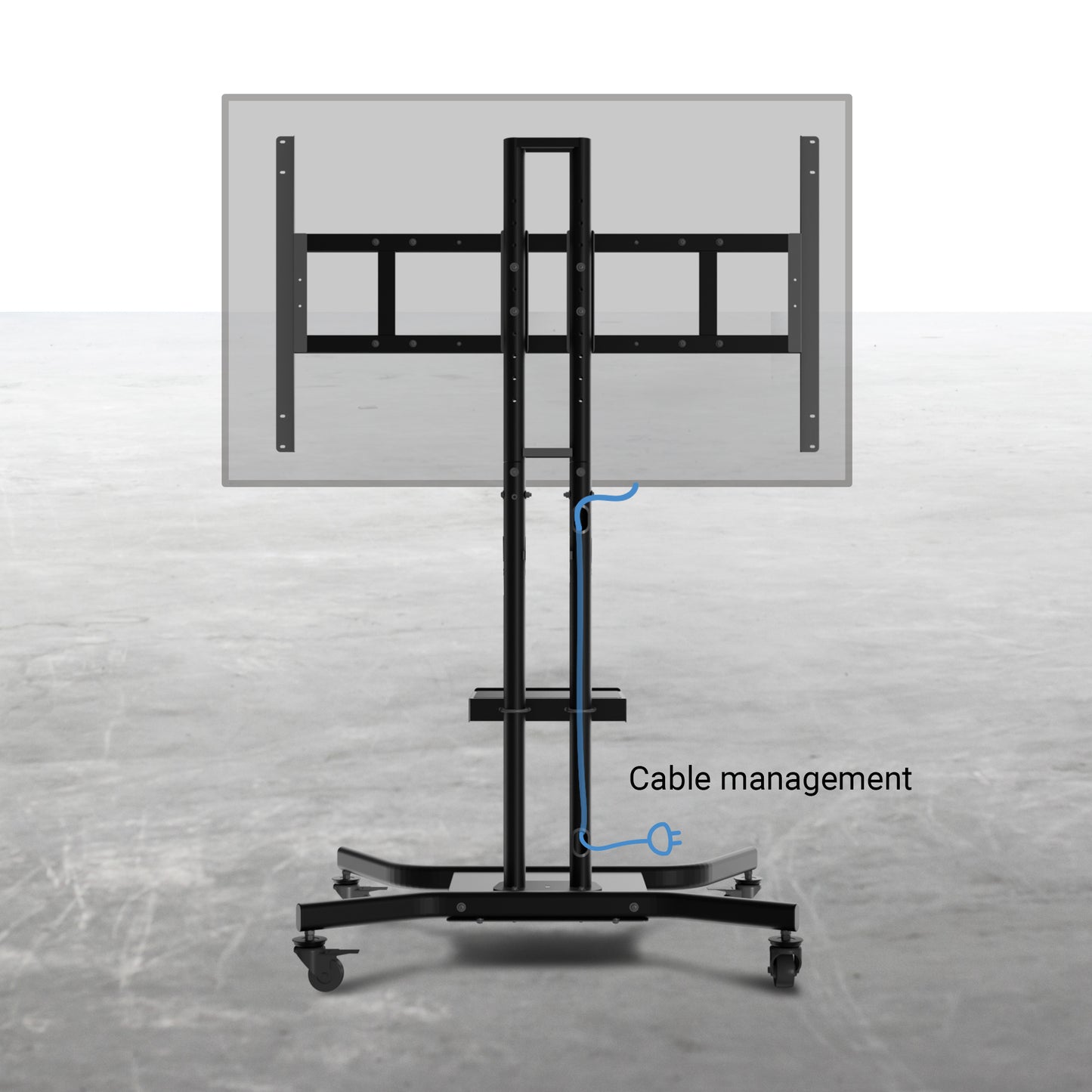 Storm Shell Indoor-Outdoor Rolling TV Cart
