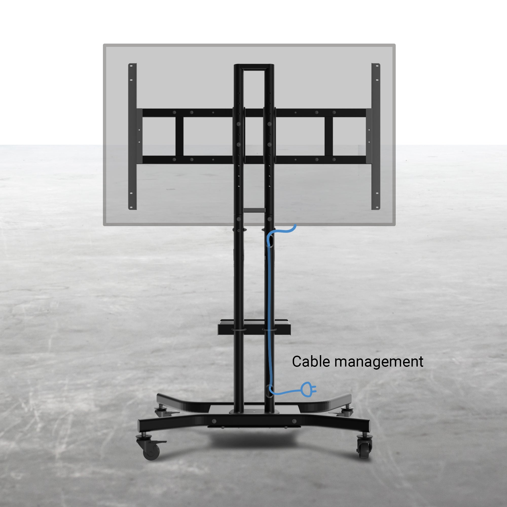 Storm Shell Indoor-Outdoor Rolling TV Cart