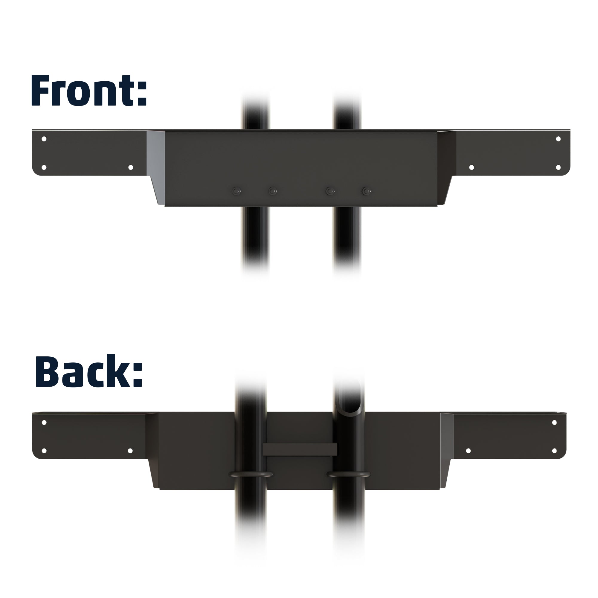 Storm Shell TV Cart Sound bar mounting bracket