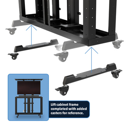 Lockable Castors for Lift Cabinet