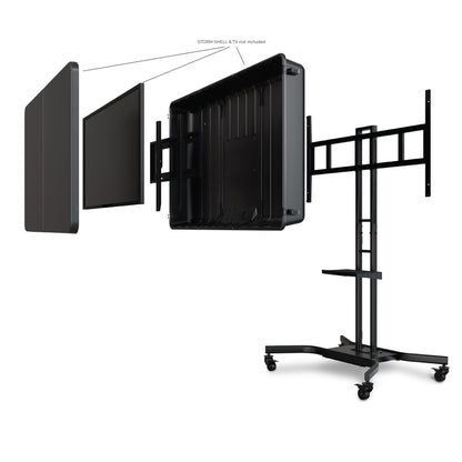 Storm Shell Indoor-Outdoor Rolling TV Cart